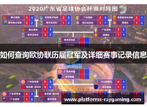 如何查询欧协联历届冠军及详细赛事记录信息
